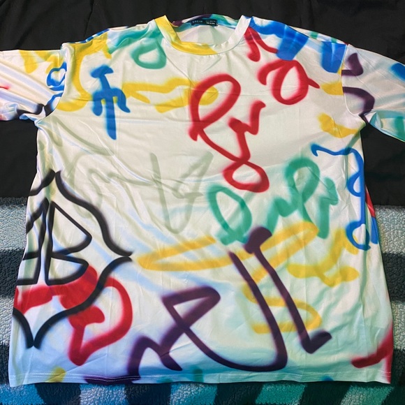 Shein Graffiti Art Oversized Tshirt 